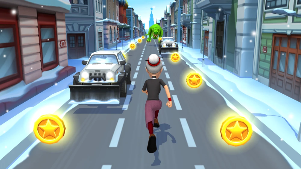 Angry Gran Run - Running Game Captura de pantalla 1