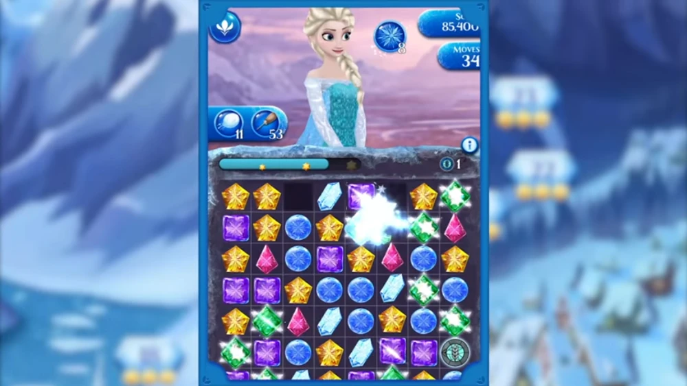 Disney Frozen Free Fall Games Captura de pantalla 2