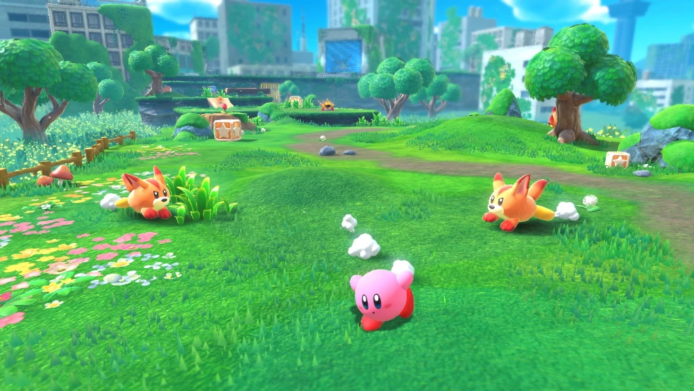 Kirby and The Forgotten Land Captura de pantalla 1