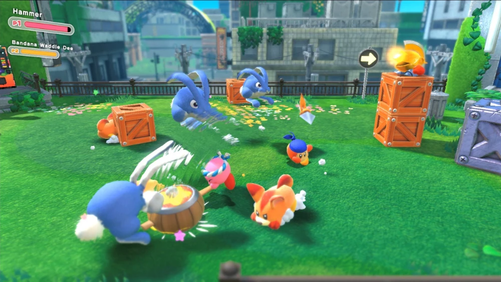 Kirby and The Forgotten Land Captura de pantalla 2